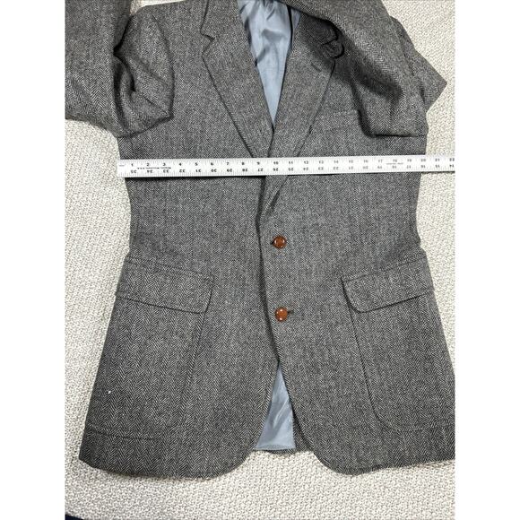 Bullock & Jones Vintage Men's Sport Coat Blue Plaid Wool - Picture 9 of 12